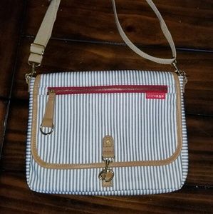 Skip Hop Soho crossbody diaper clutch